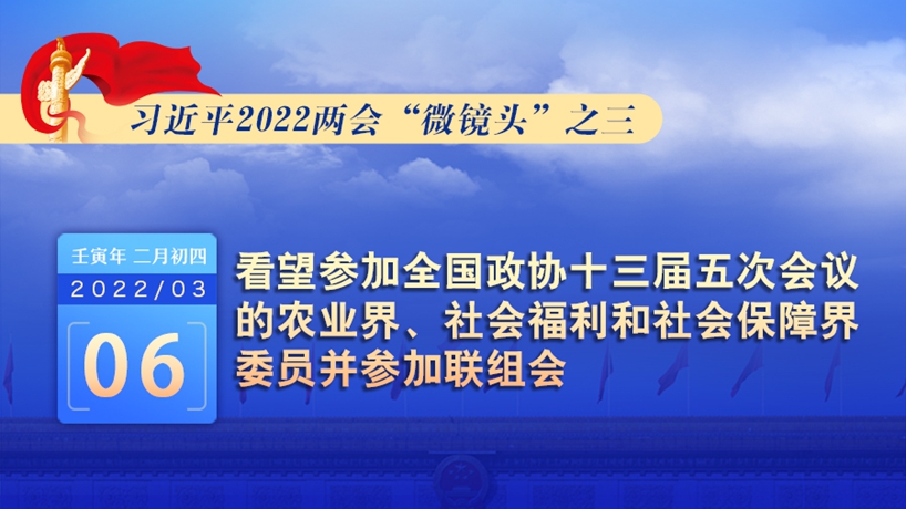 習(xí)近平2022兩會(huì)“微鏡頭”：看望政協(xié)委員并參加聯(lián)組會(huì)